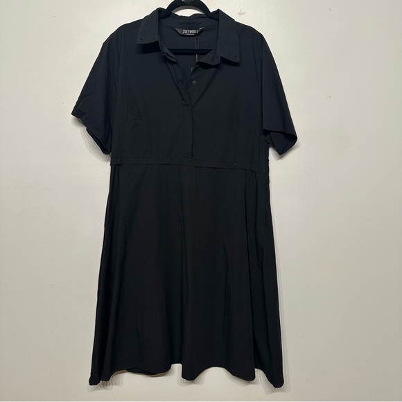 NWT Disturbia Fenrir Midi Shirt Dress Black 16 - Picture 5 of 11